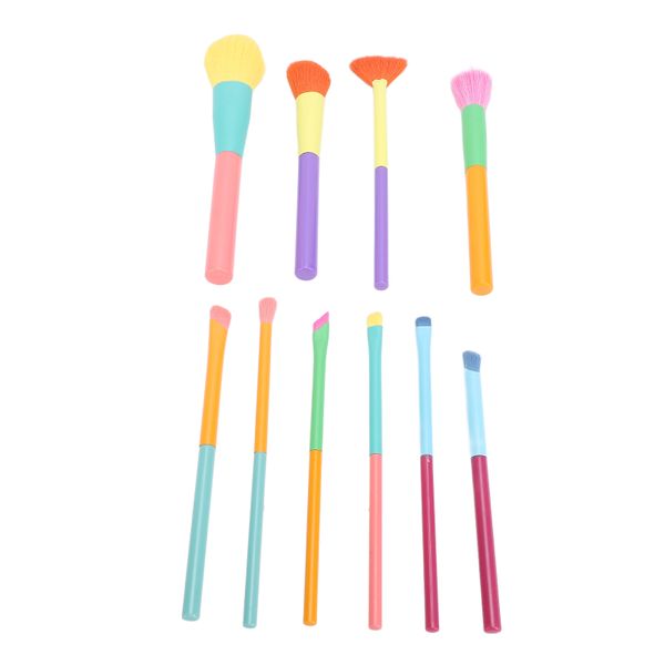 10 Colorful Nylon Brushes