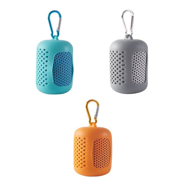 3Pcs Instant Cooling Towel with Carabiner Key Holder for Sport &amp; Outdoor