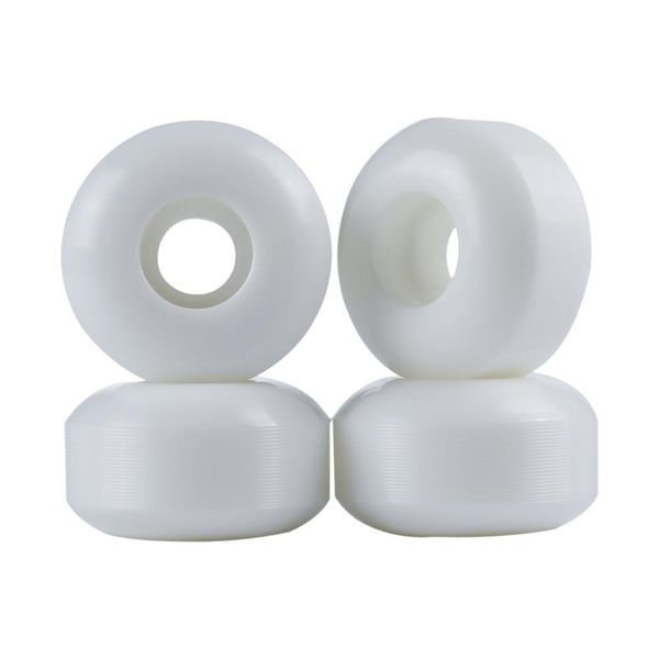 Blank White Skateboard Wheels 53mm