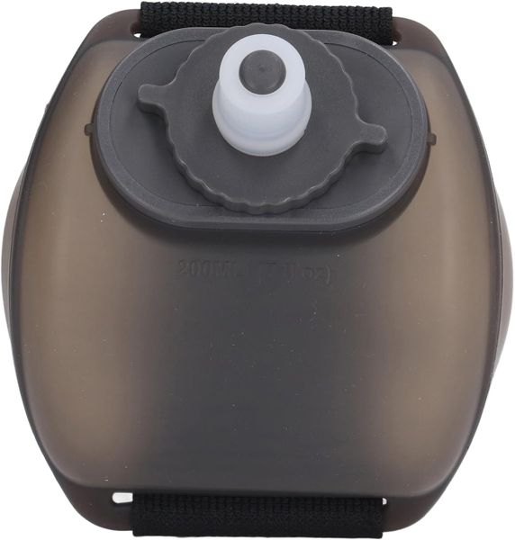 Portable Running Water Bottle With Squeeze &amp; Bite Mouth Design- Black