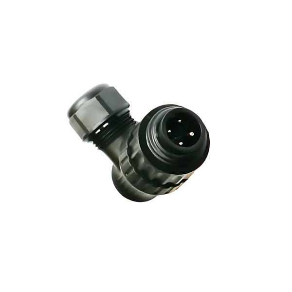 CA3WLD-I-ECN Circular Connector RD24 4-Pole Female Angled IP67