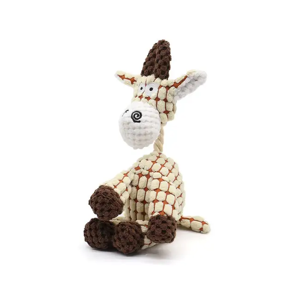 Plush Giraffe Pet Toy - Durable Chew Toy for Dogs &amp; Puppies