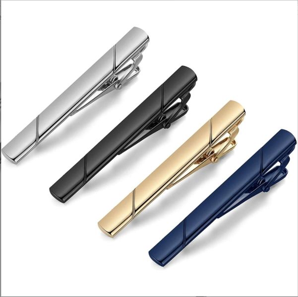 Men's Smooth and Twill Business Tie Clip Set(4PCS)