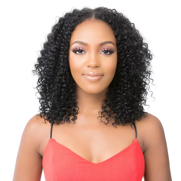 12 Inch Jerry Curly Brazilian Bob Glueless Full Frontal Wig.