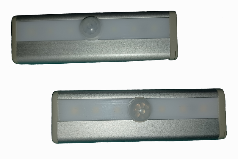 Motion Sensor 6-LED Night Lights x 2