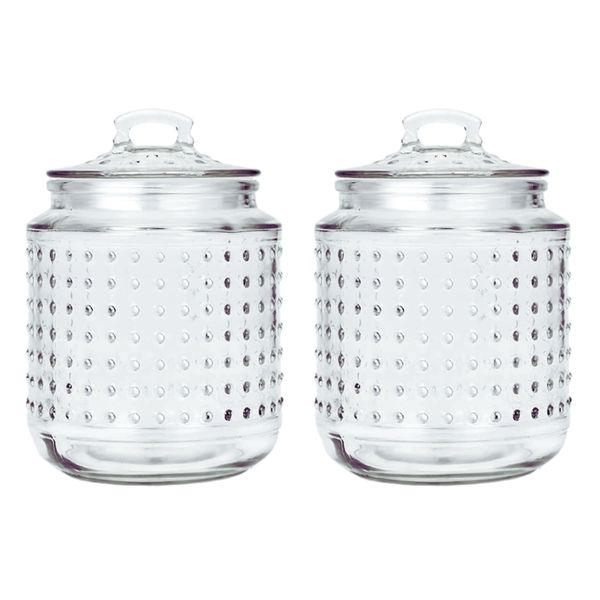 Glass Sweetie / Cookie Jar with Airtight Lid - 1L