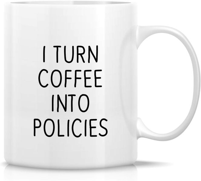 I Turn Coffee Into Policies Underwriter Christmas Birthday Gift Mug