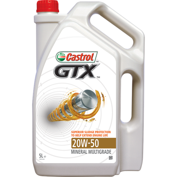 Castrol GTX 20W50 Motor Oil 5Litre