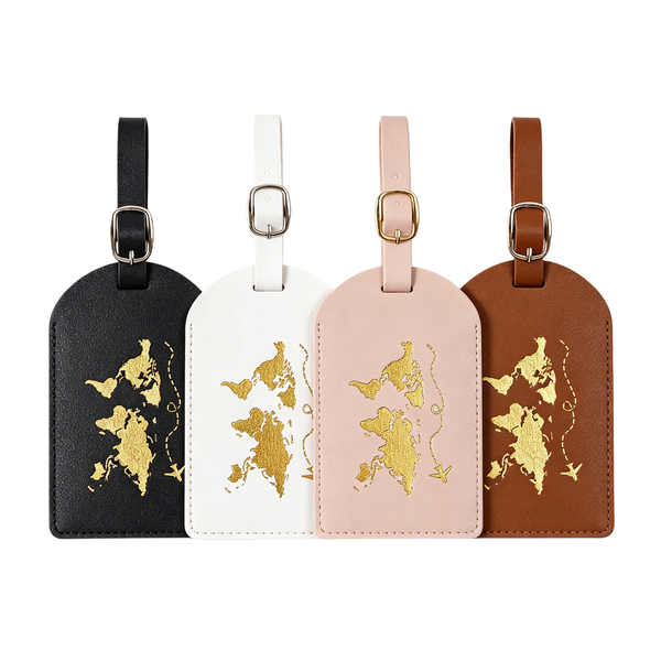 4 PCS Baggage Address Tag with Adjustable Strap Luggage,Luggage Privacy Tag