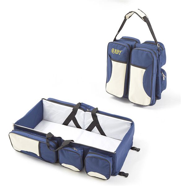 Newborn bed foldable travel bag, multi-functional mother's travel bag