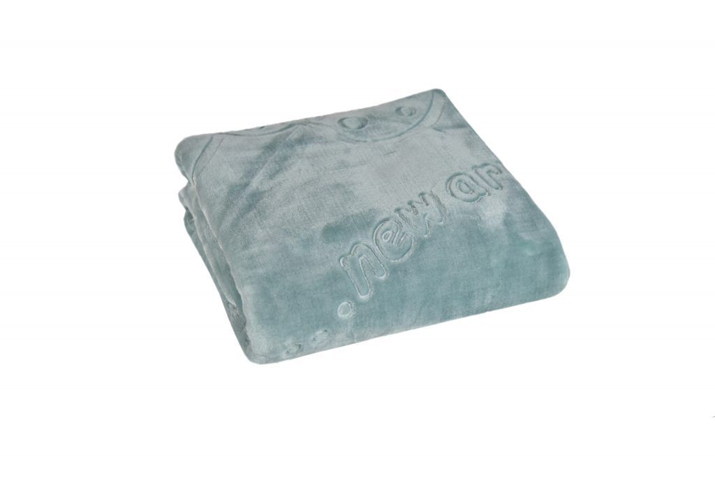 Sesli Mink Embossed Baby Blanket Duck Egg Buy Online in South
