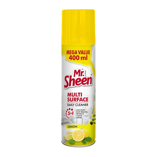 Mr Sheen Multi-Surface Daily Furniture Cleaner Lemon 400Ml - 2 Pack
