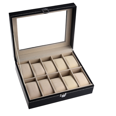 Jack Brown Luxury 10 Slot PU Leather Watch Display Box Black Shop Today. Get it Tomorrow takealot