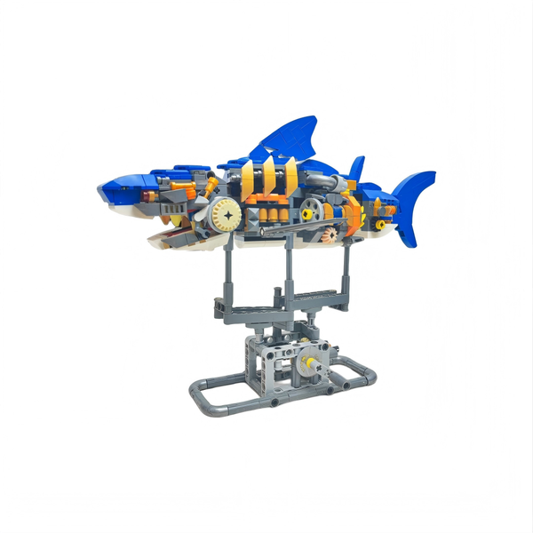 ZELTRYN Mechanical Shark Technical Building Blocks Model