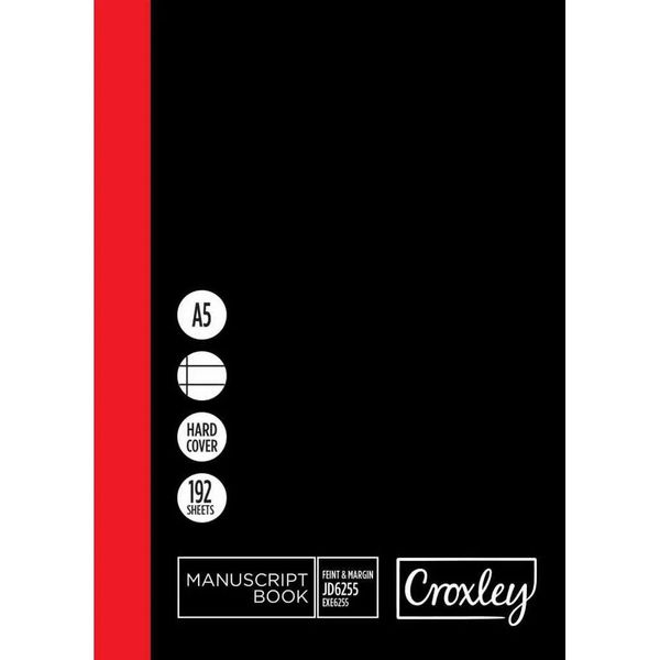 Croxley Manuscript Book Feint &amp; Margin A5 192 Page
