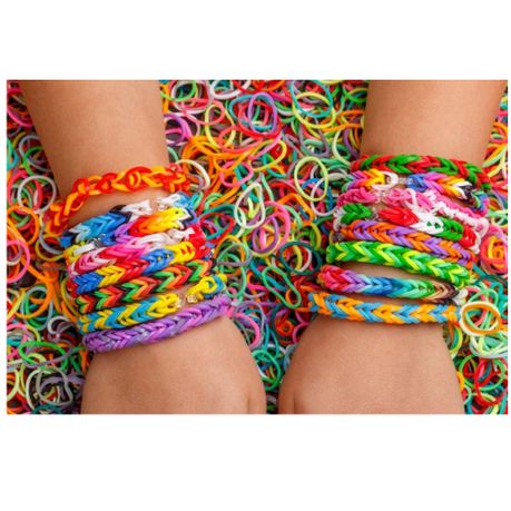 Rainbow Refill Rubber Bands Bracelet Jewellery Making Kit Mini