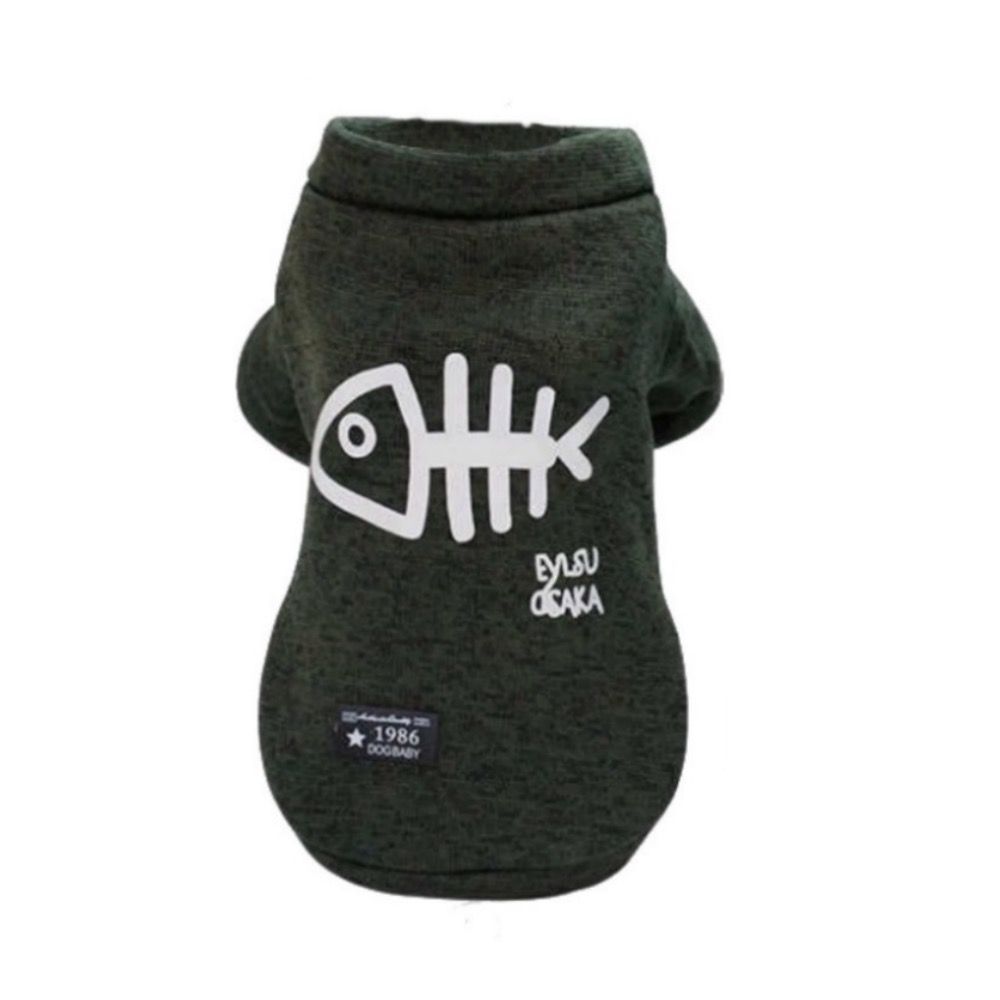 Super Warm Dog Jersey for Winter Pets Outfits / Accessories Green