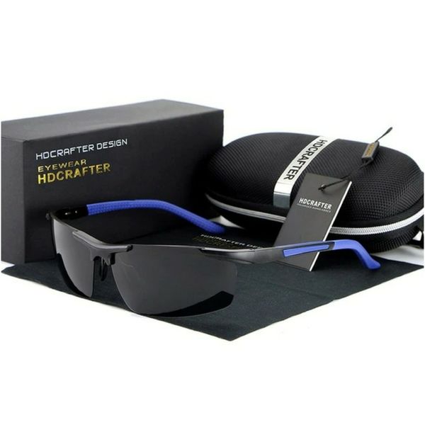 HDCRAFTER Design Men's Bolt Polarised Sunglasses Silver