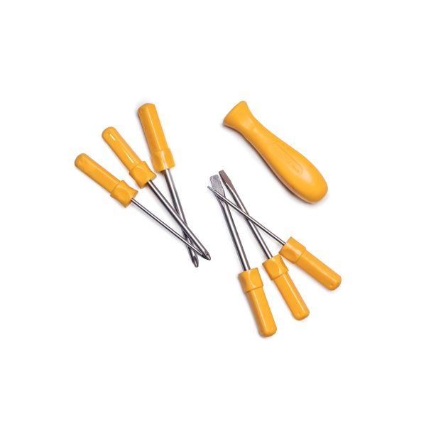 Tramontina 6pcs Screwdriver Set with Interchangeable Blade