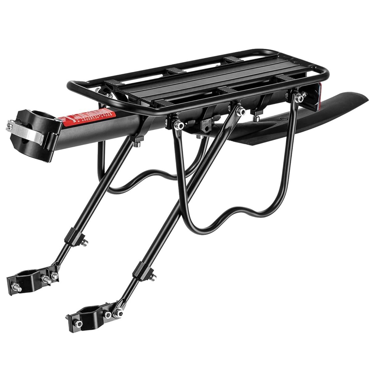 Rear Bike Rack,Bike Cargo Rack w/Fender and Large Size Reflective