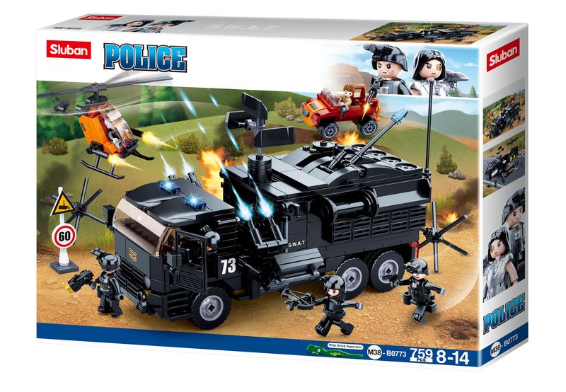 Sluban Police Comand Truck - 759 Piece