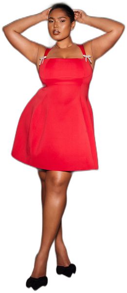 Quiz - Women Red A-Line Mini Dress
