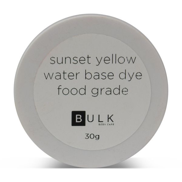 Bulk Body Care - Water Base Dye - Food Grade - Sunset Yellow - 30g