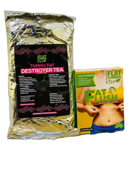 Mama's Tummy Destroyer Tea &amp; Fat Flush Capsules