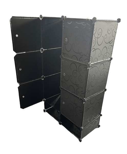 Modern Design Portable 6 Cube With Hanging - 2 Shoe Rack