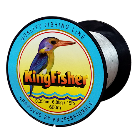 Kingfisher Nylon Fishing Line 6.8KG/15Lb .35MM Colour White 600m Spool, Shop Today. Get it Tomorrow!
