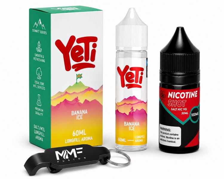 Yeti Series MMF E-Liquid 60ml Juice 50mg - Banana Ice