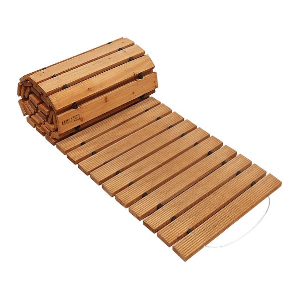 MIkaco Wooden Garden Pathway Roll-Up Walkway