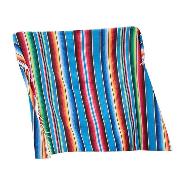 Acorn Striped Mexican Cotton Tablecloth Blankets For Mexican Party