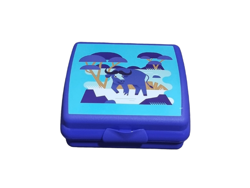 Tupperware Blue Character Sandwich Keeper Lunchbox