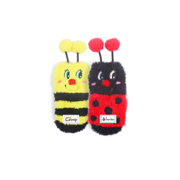 AFP Cat Toy - Bug Sock - 2 Pack - Red - One Size