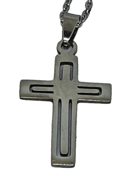 Stainless Steel Large Cross Pendant