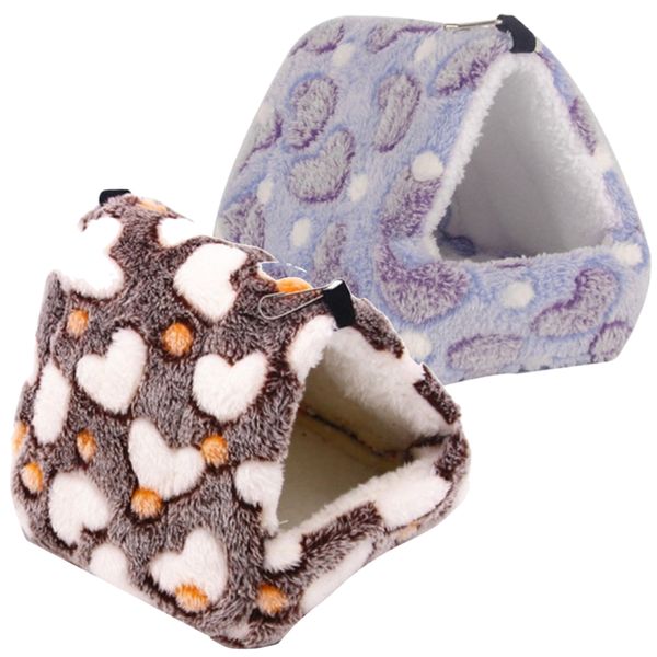 Pet Multi Use Mini Hamster House Hanging Hammock Nesting Bed 2 Set