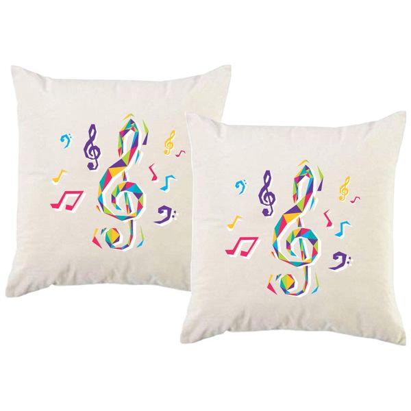 PepperSt - Scatter Cushion Cover Set - Music Notes
