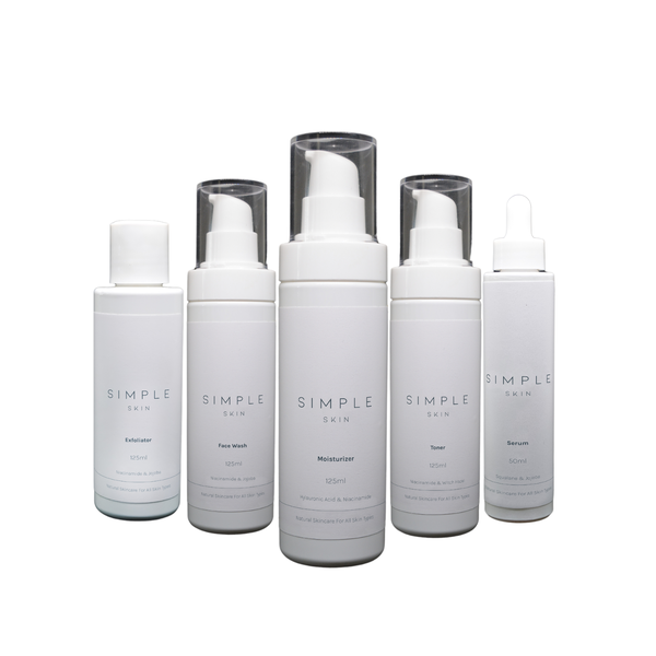 Simple Skin - Skincare Bundle (5 Items) - All Skin Types