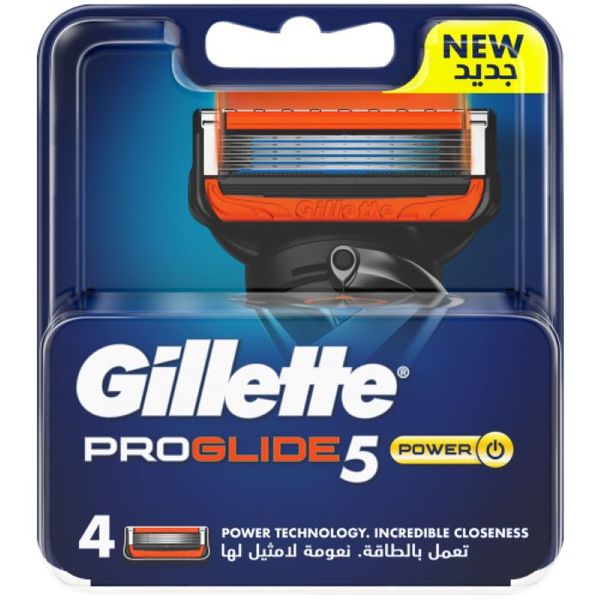 Gillette Fusion Proglide Power Replacement Razor Blades - 4 Cartridges