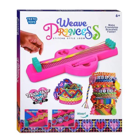 Weave Princess - DIY Bracelet Maker Activity Play Set - Toys for Girls Image