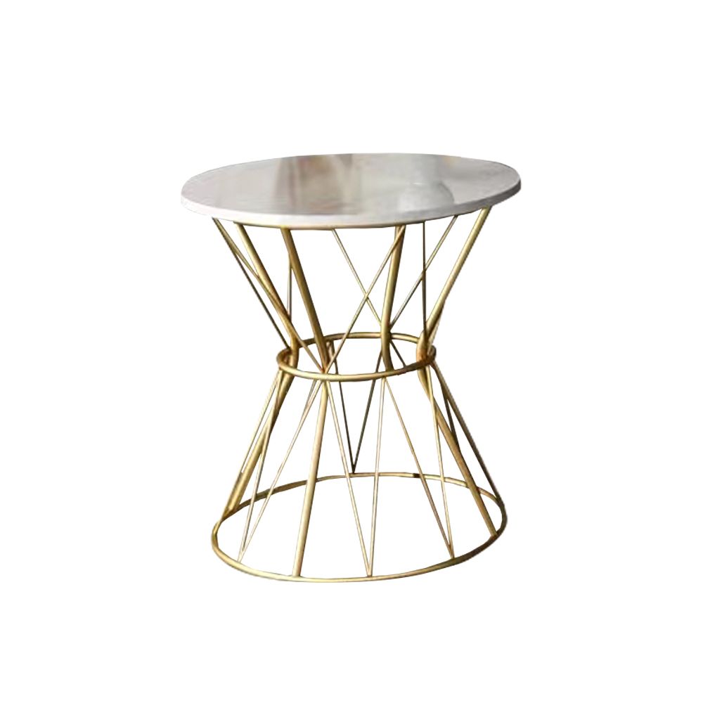 Modern White & Gold Side Coffee Table Z027G Shop Today. Get it
