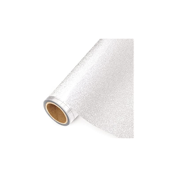 PU T-Shirt Transfer Vinyl - Glitter White 61cm x 2m