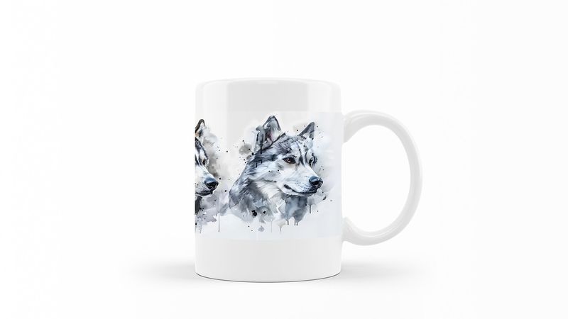 Kishu-Ken Printed Coffee Mug