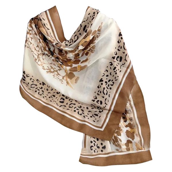 New Lightweight Leopard Print, Soft Touch, Designer Women's Scarf