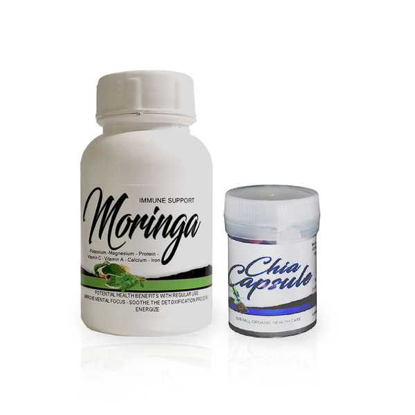 Energy Detox Digestion Nutrient Support | Wondernut Moringa &amp; Chia Caps