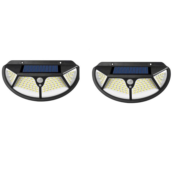 2PCS 25W 102 SMD LED Solar Interaction Wall Lamp-F0-TA005