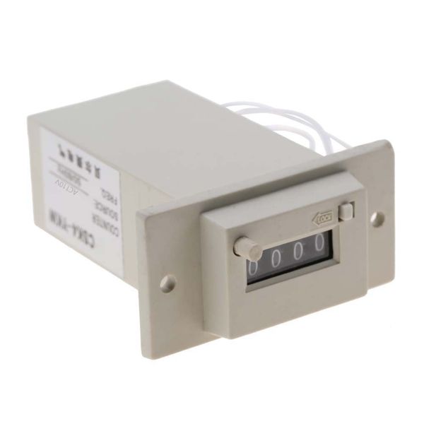 AC 110V 4-Digit Electromagnetic Counter for Industrial Machines