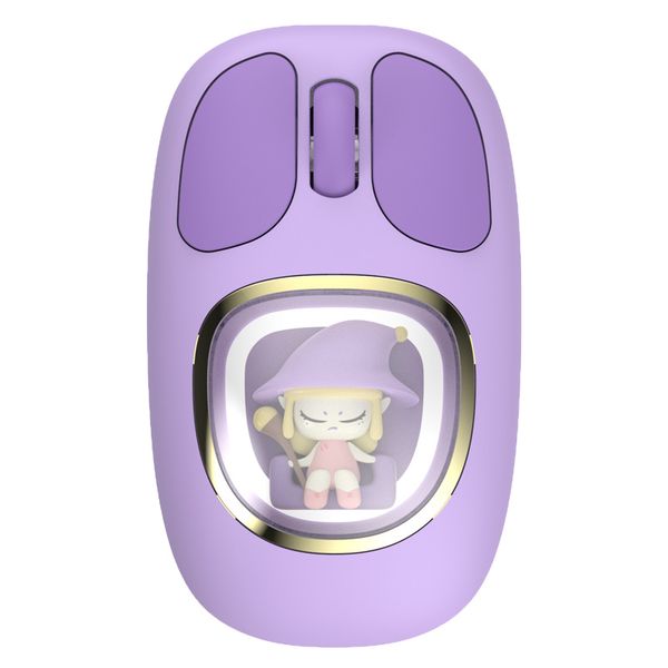 Wireless mouse precise control Colorful Silent USB Bluetooth doll mouse