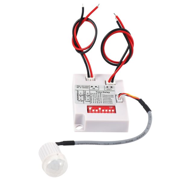 12V 24V Pir Motion Sensor Switch Ir Infrared Time Compatible with None